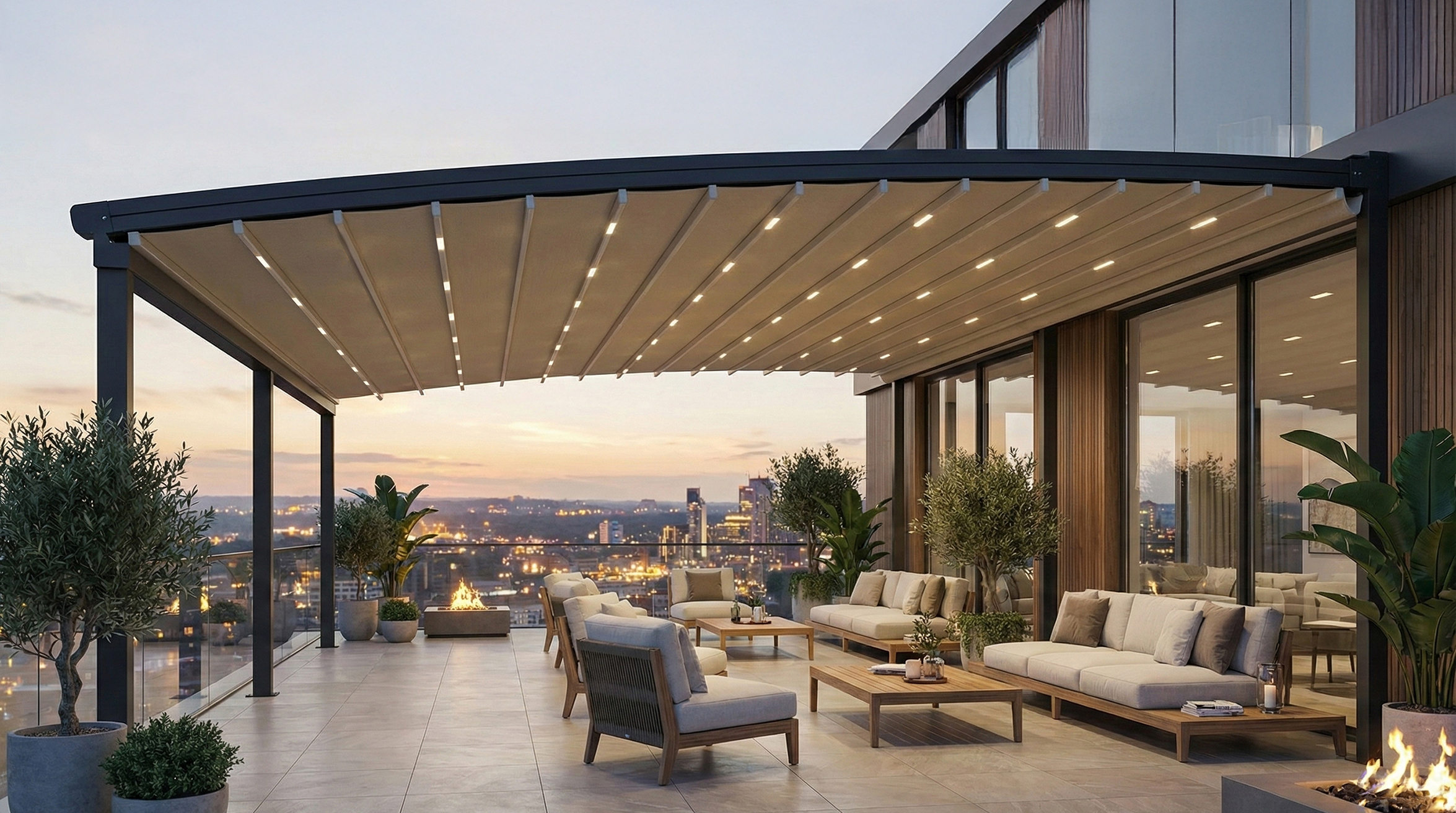 Curved Pergola