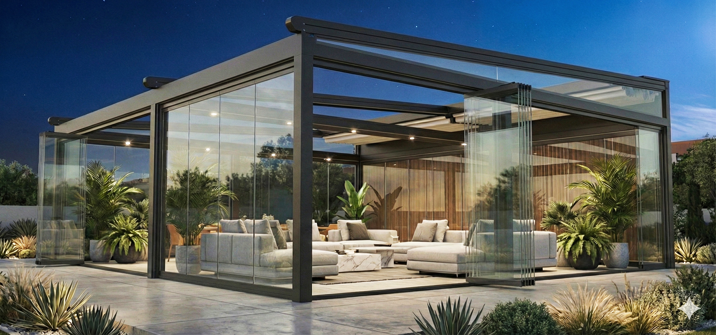 Folding Glass Balcony